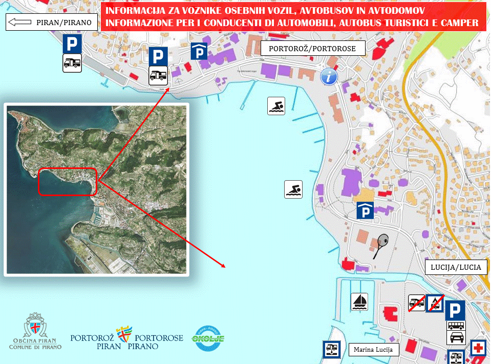 Parking information Portoro   Piran