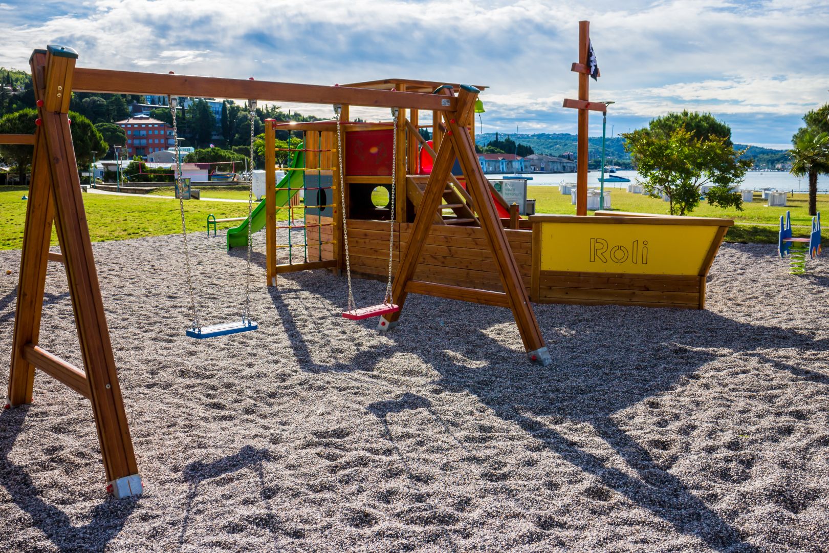 Bar sulla spiaggia dell`Hotel Vile Park