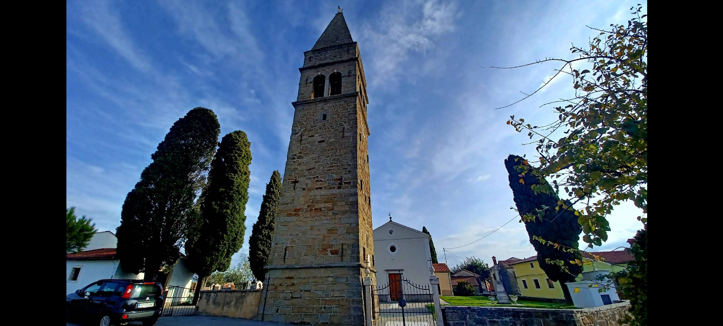 Chiesa della Madonna del Rosario con campanile, Nova vas nad Dragonjo