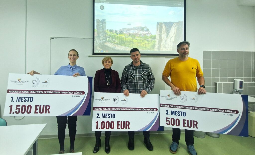 V Portorožu izbrali tri najbolj inovativna in trajnostna doživetja