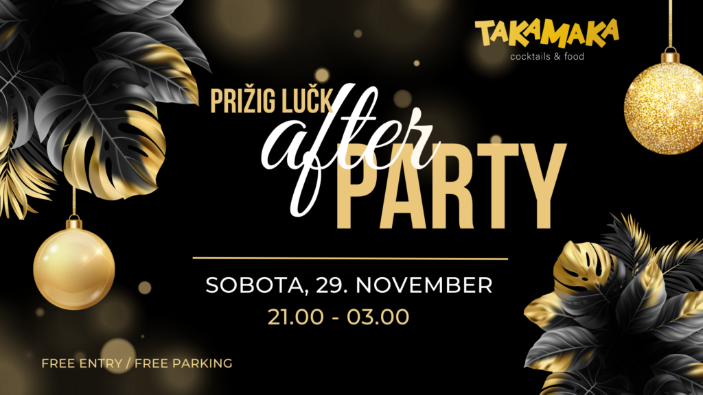 After Party prižig lučk Takamaka
