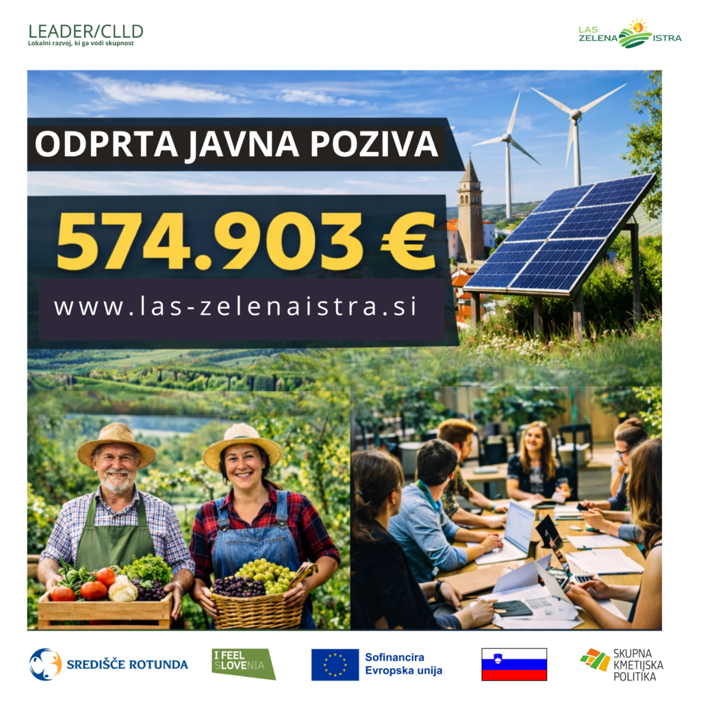 LAS Zelena Istra: 2. javna poziva za sofinanciranje lokalnih projektov