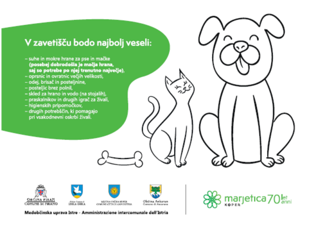 Dobrodelna akcija za živali in opozorila o invazivnih rastlinah v slovenski Istri