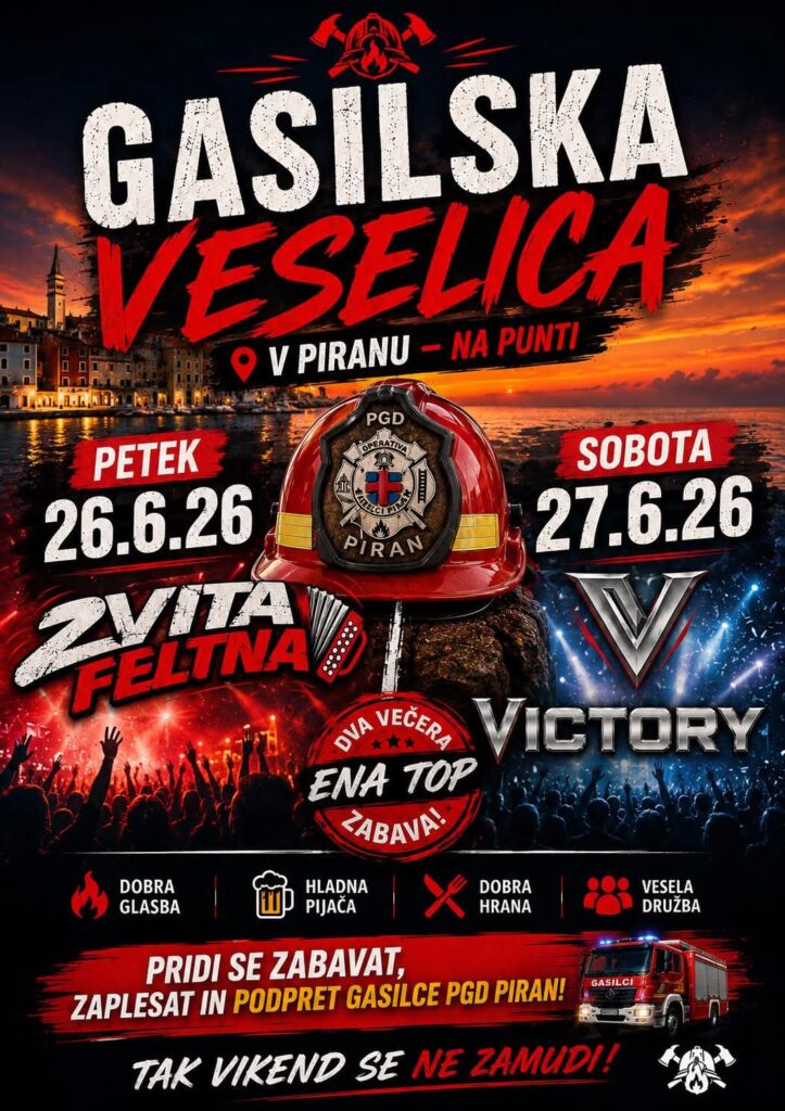 Gasilska veselica v Piranu