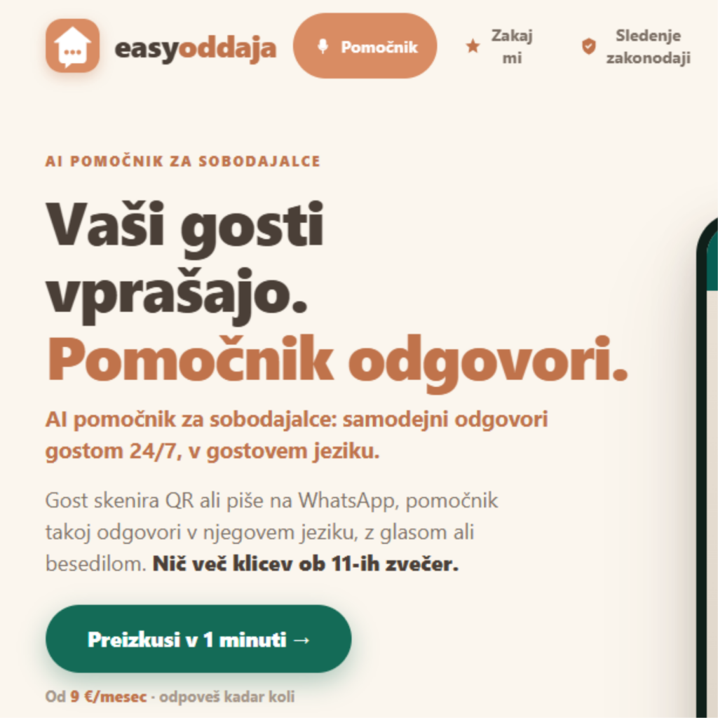 Vabilo na predavanje za sobodajalce: manj vprašanj gostov, več časa za vas