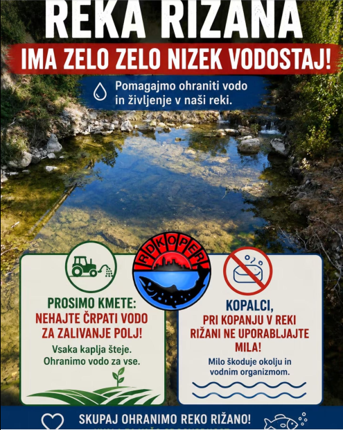 Vročinski val: z vodo ravnajmo odgovorno