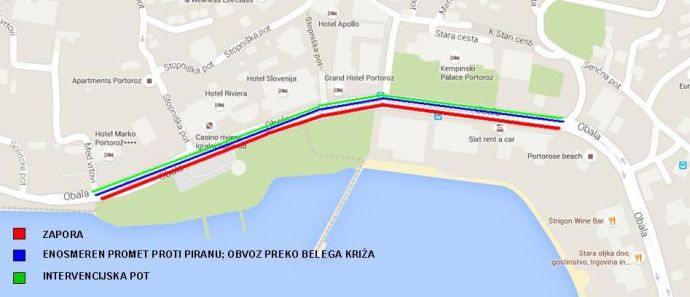 Detour for the time of road closure - picture 1