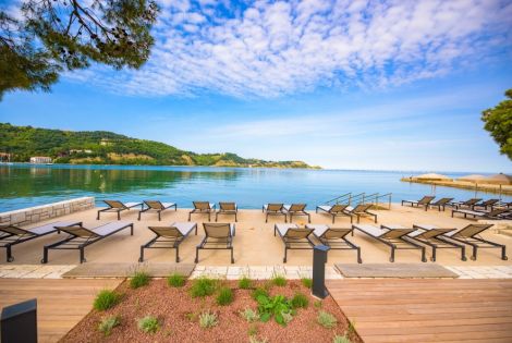 The renovated Strunjan Beach