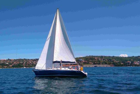 Sailing along the Slovenian coast