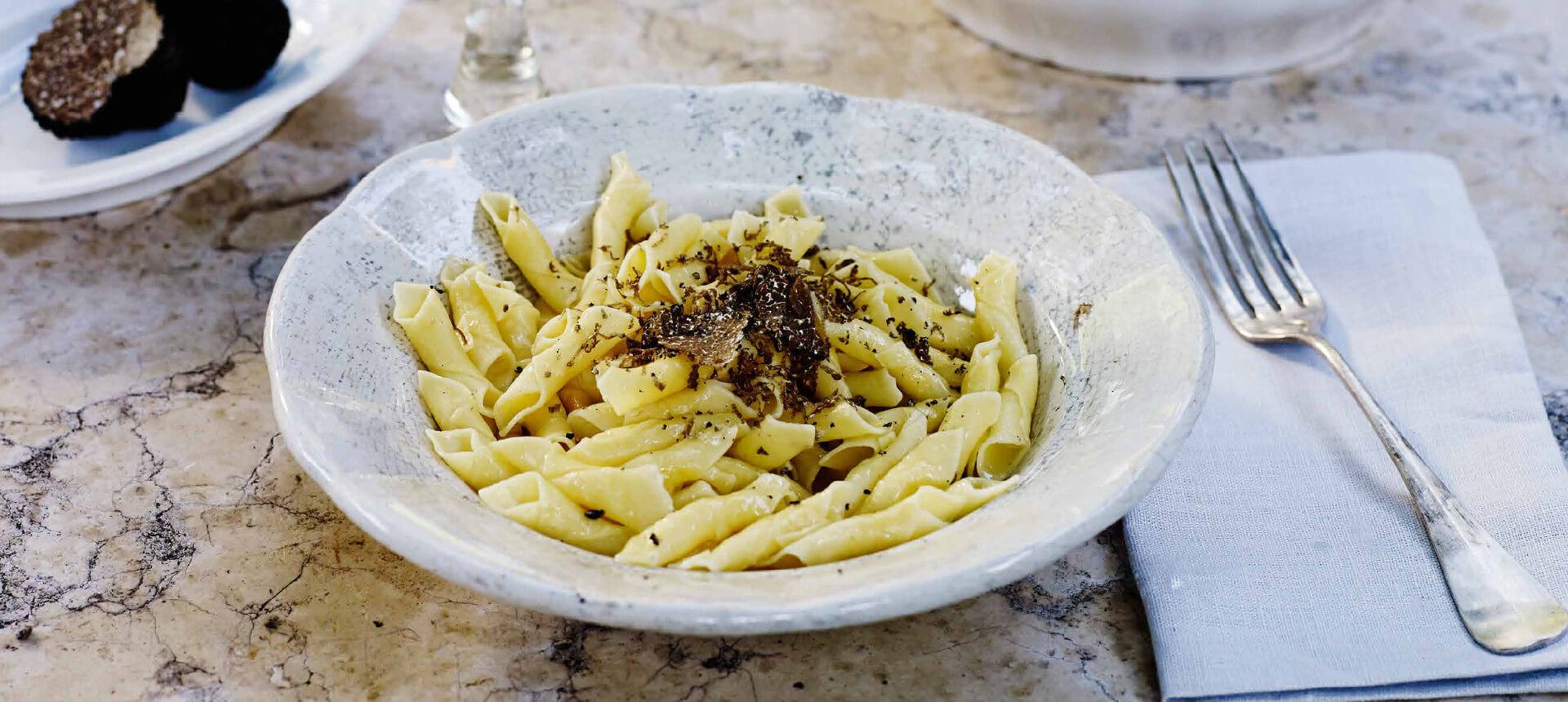 Fuži (pasta fusi) with truffles