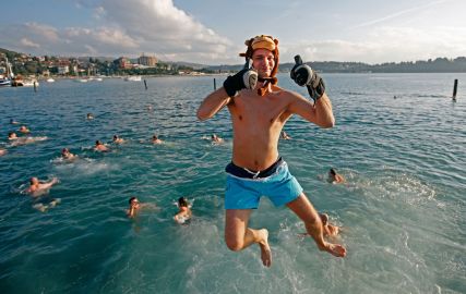 Tuffo in mare di Capodanno