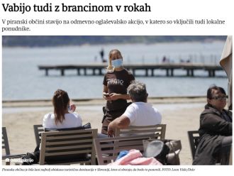 Vabijo tudi z brancinom v rokah